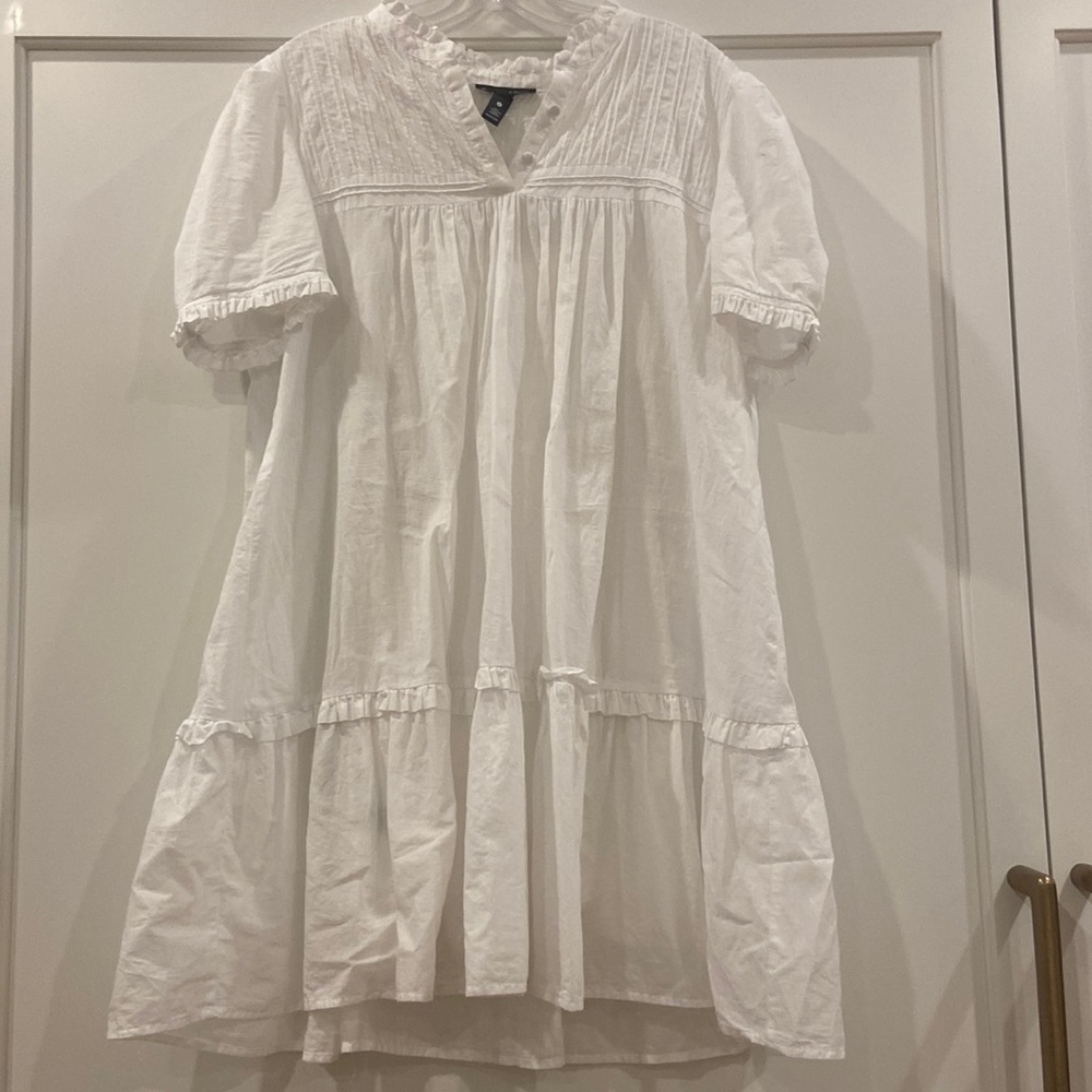 Aqua cotton dress in ladies size medium.